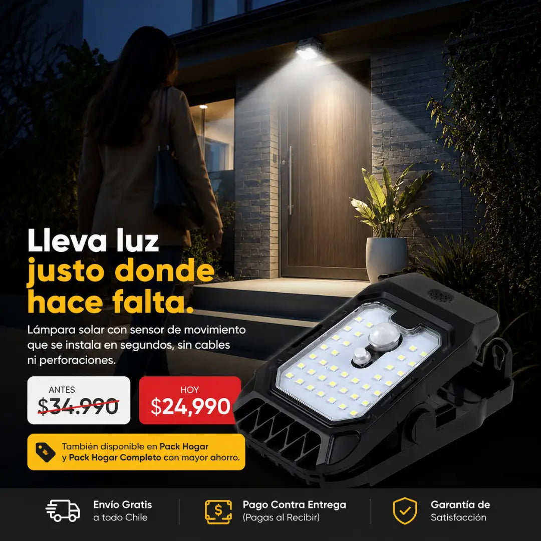Lámpara Solar Inteligente con Clip YX-525