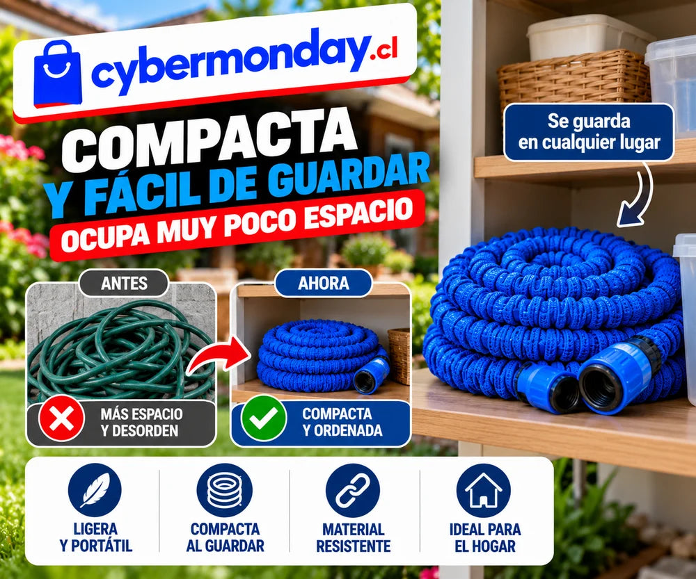 FlexRiego - Triplica su largo y no se enreda Expandible 22.5m