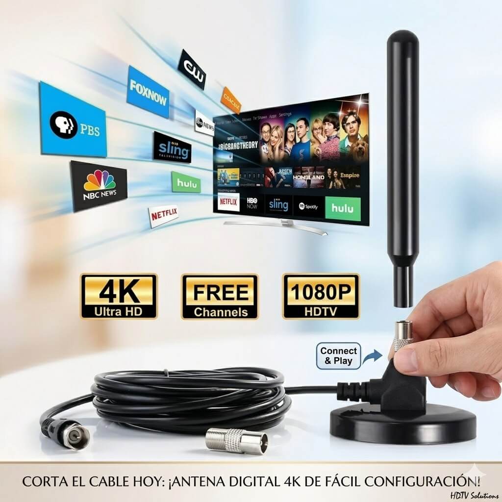 UltraSignal 360° Pro® – Antena TV Digital TDT 4K UHD Élite