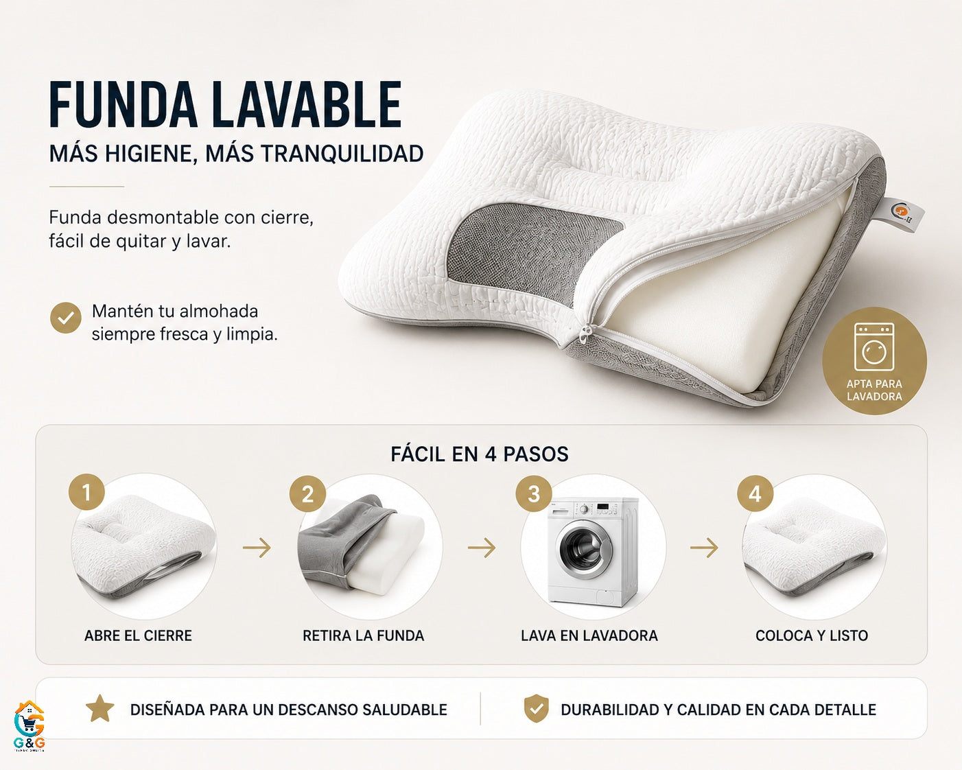 Almohada Protección Cervical Ortopédica