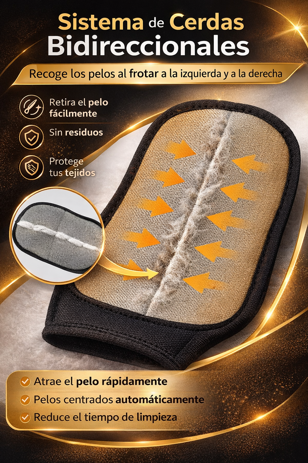 Guante Quíta Pelos Reutilizable 🐾