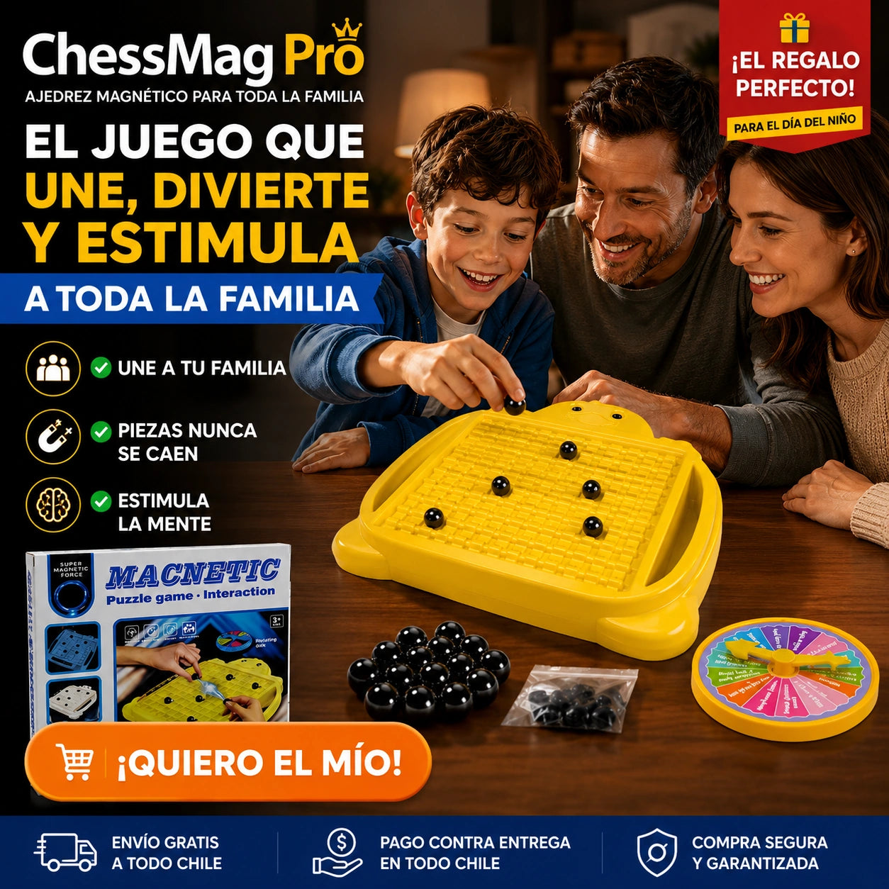Pro - Ajedrez magnético para toda la familia