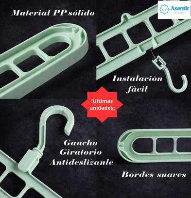 Colgador 9 en 1 para el hogar - Optimiza tus espacios 👕