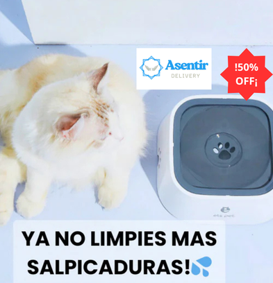 BEBEDERO PARA MASCOTA ANTIDERRAMES 🐱🐶