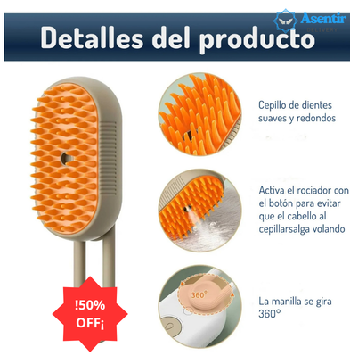 El cepillo de vapor 3 en 1 Para Mascotas