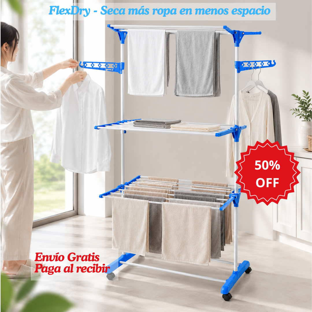 FlexDry - Seca más ropa en menos espacio