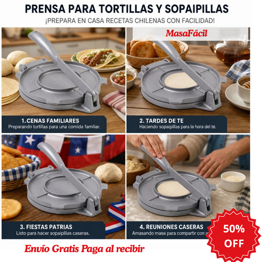 MasaFácil - Empanadas y Tortillas Caseras Sin Esfuerzo