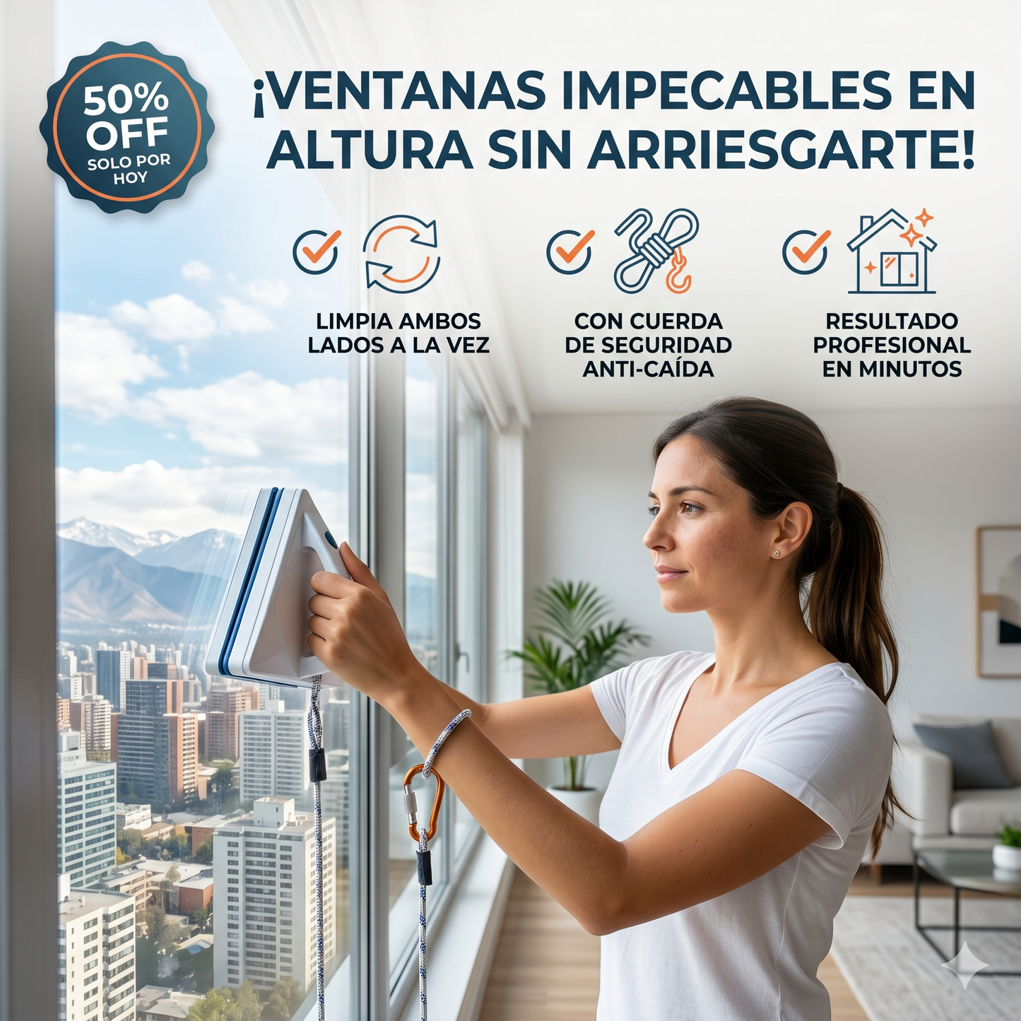 🪟🌟 LEDMAX ™️- Limpiavidrios en 10 minutos, incluso en altura y 100% segura 🪟🌟