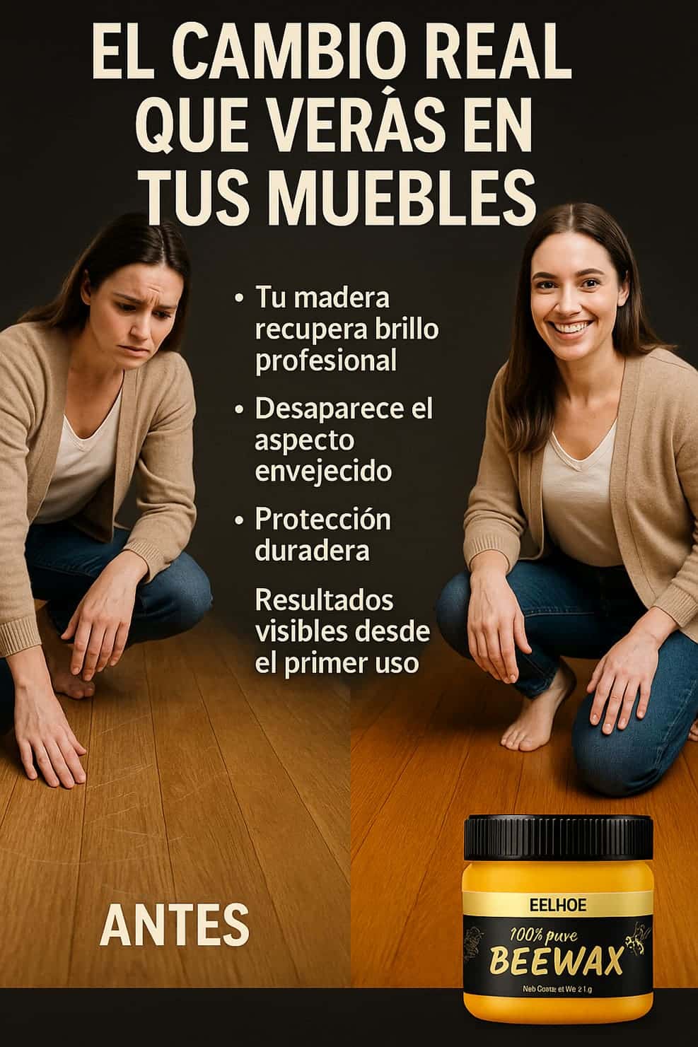 BEEWAX: CERA RESTAURADORA DE MADERA BENEFICIO DIRECTO A TU BOLSILLO