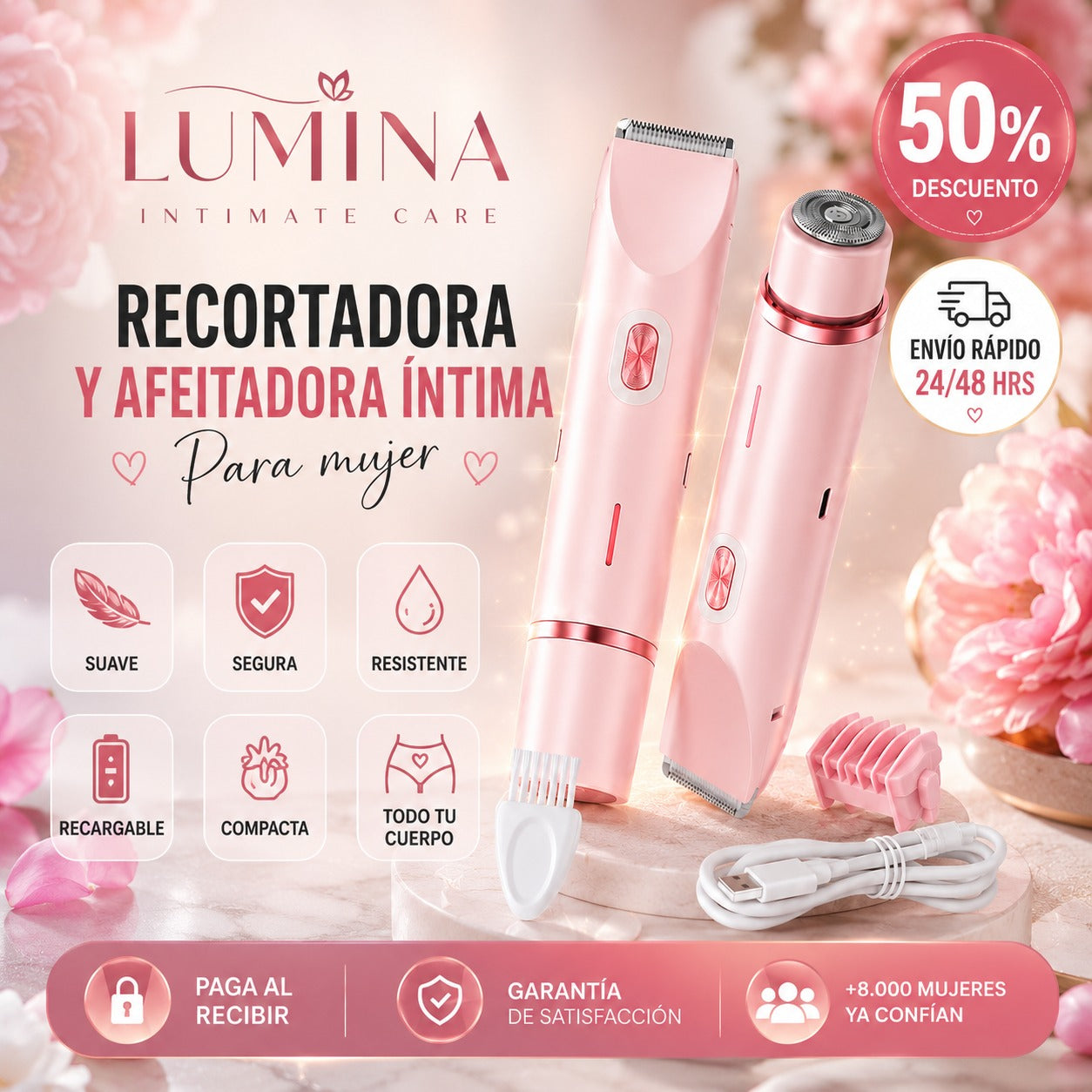 Afeitadora Intima 2 en 1