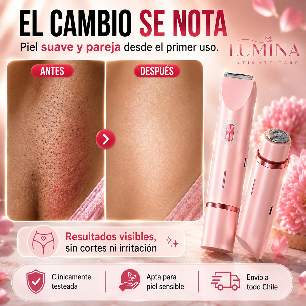 Afeitadora Intima 2 en 1