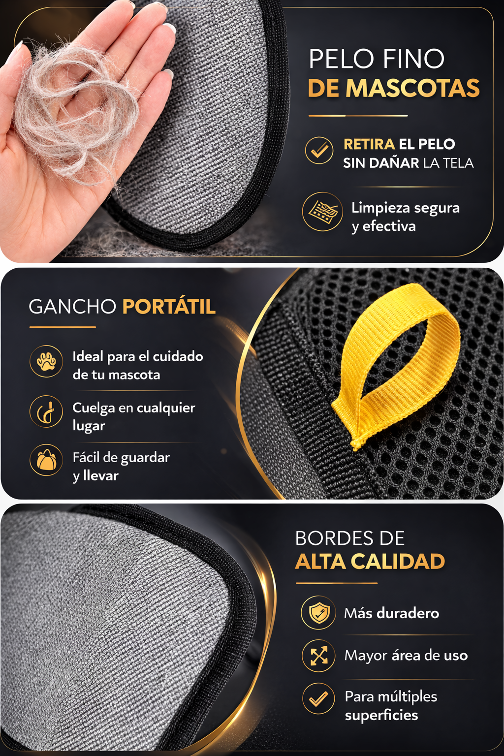 Guante Quíta Pelos Reutilizable 🐾