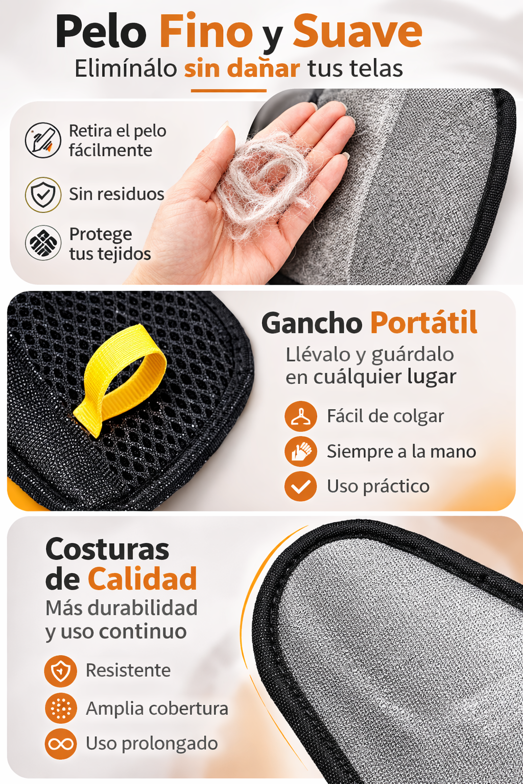 Guante Quíta Pelos Reutilizable 🐾